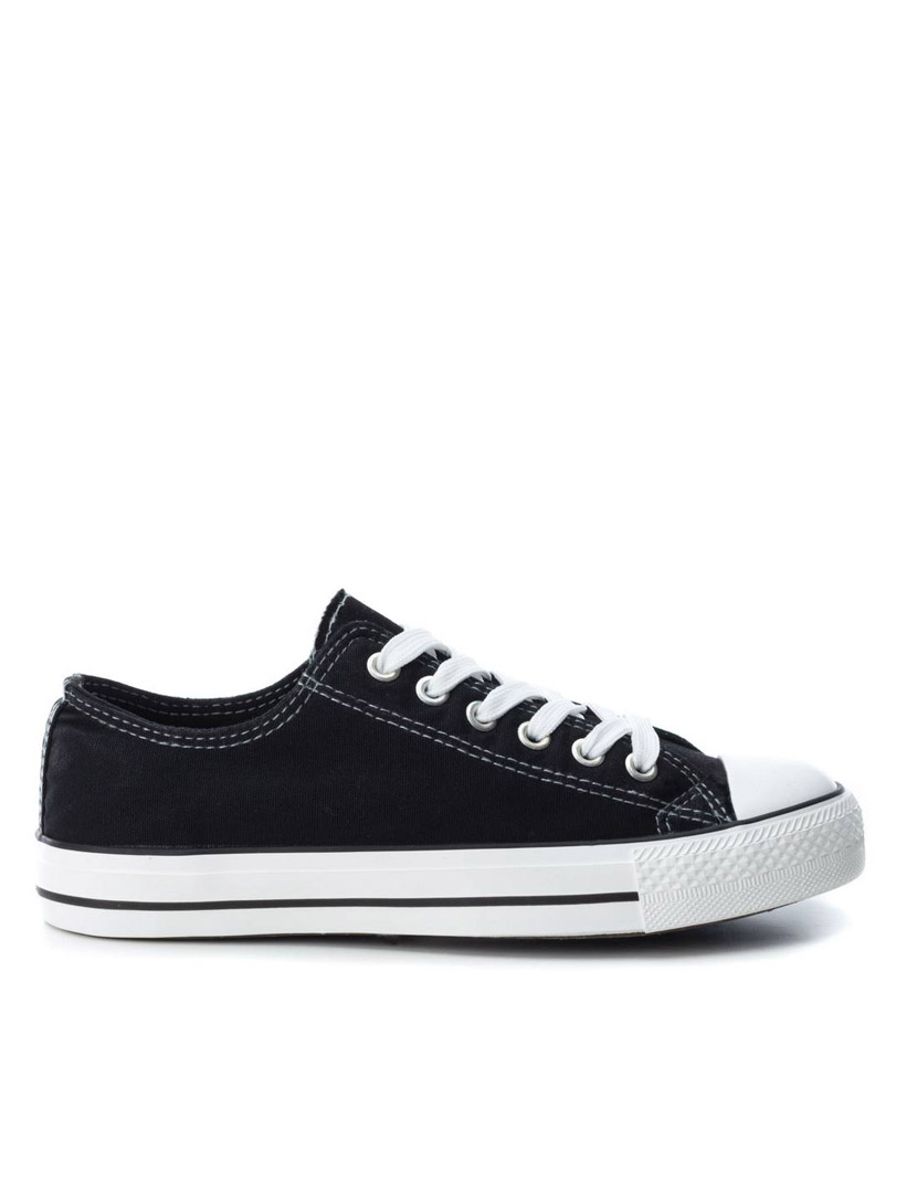 Women's Black Canvas Sneakers