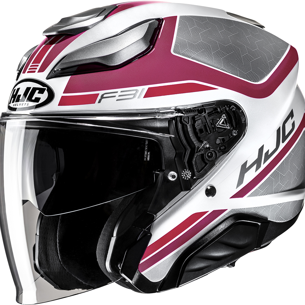HJC - Casque F31 Ceron MC8 / Blanc / Argent / Rose