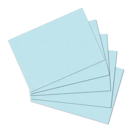 Herlitz Karteikarten, DIN A6, blanko, blau, 100 Stück