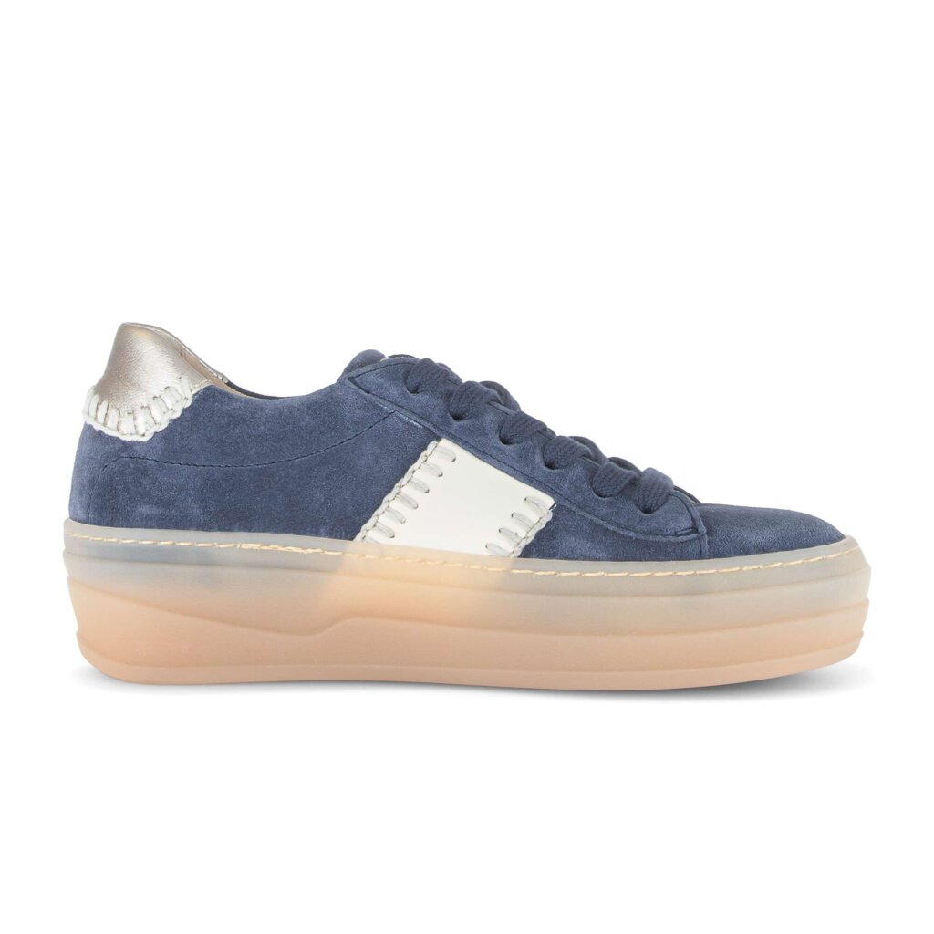 Lage sneaker blauw
