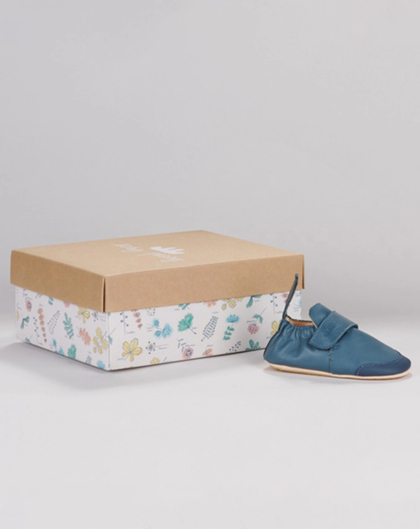 Krabbelschuhe MY BLUBOOTIES VELCRO in denim