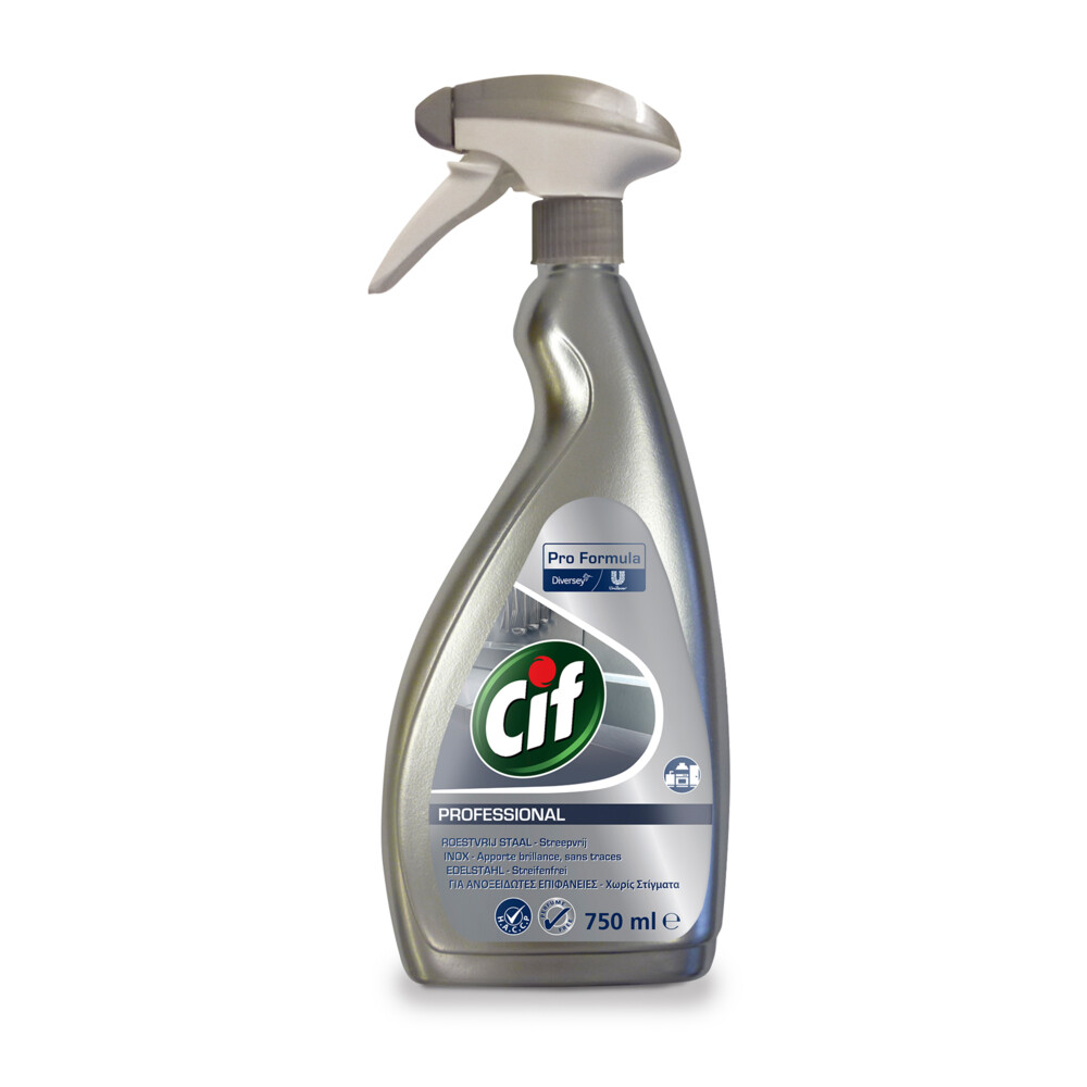 Cif Professional Roestvrij Staal Onderhoudsmiddel Pro Formula750 ml
