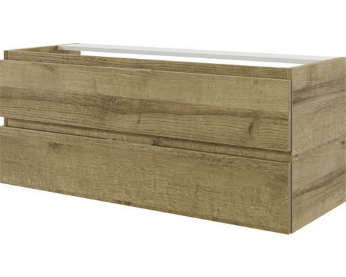 Pelipal Xpressline 4035 wastafelmeubel, BxHxD 116 x 48,2 x 43,5 cm, frontkleur: Riviera eiken, 4035.471102