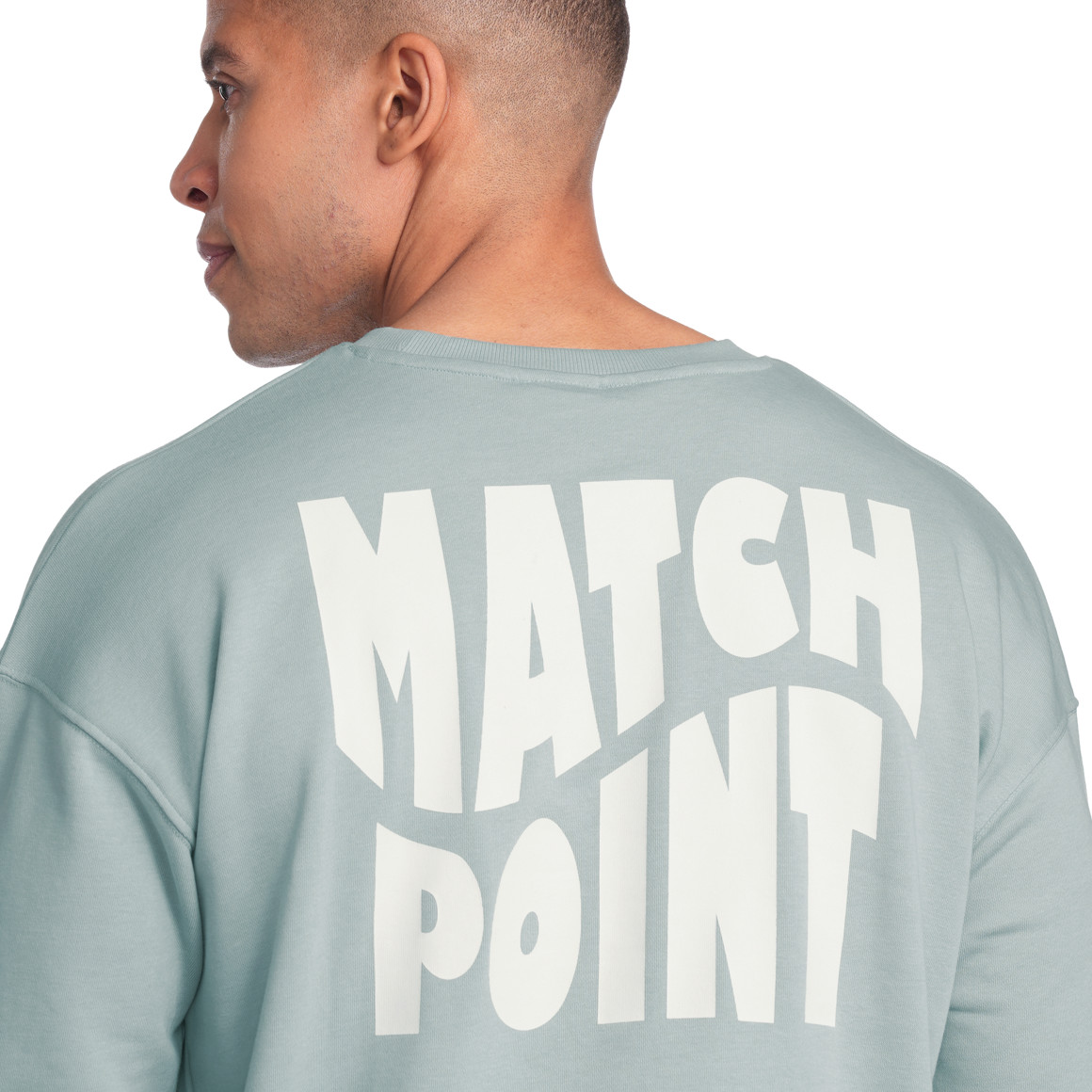 Jonas Nielsen Herren Sweatshirt mit Rückenprint helltürkis
