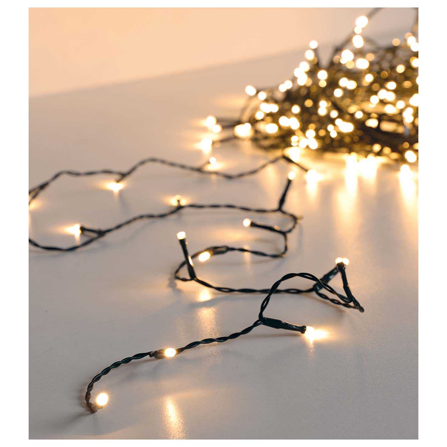 O'canny Outdoor LED-Lichterkette warmweiß 38,9 m 480er