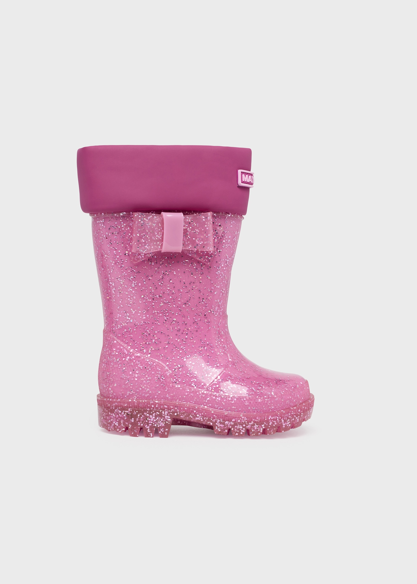 bota de chuva infantil com glitter