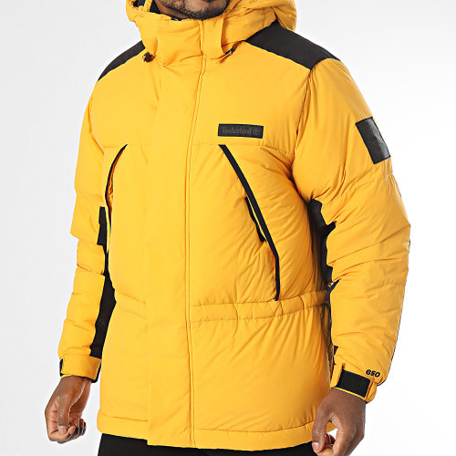 Parka Capuche A6KMD Jaune Noir