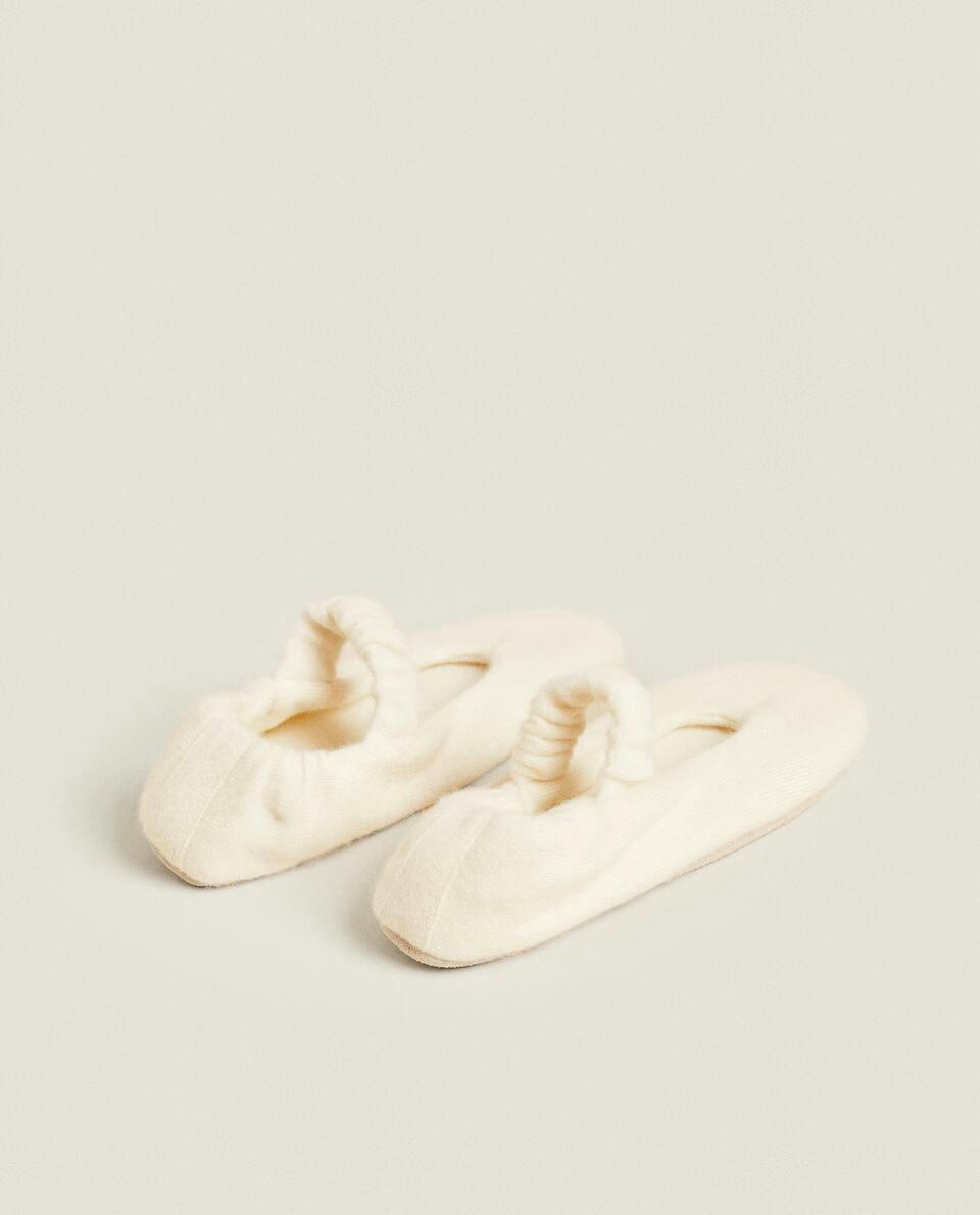 pantufas de cashmere