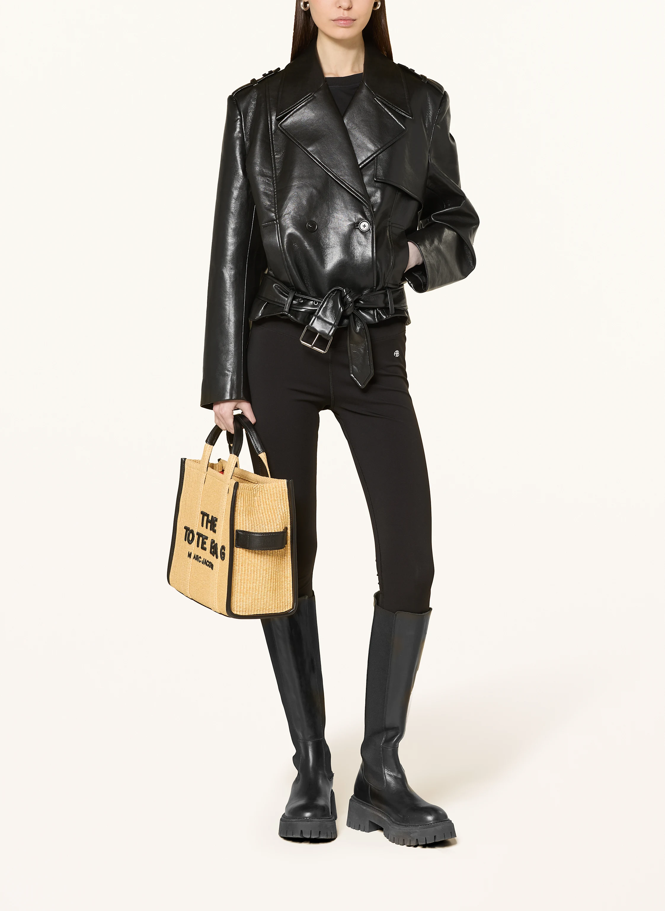 MARC JACOBS Shopper THE MEDIUM WOVEN TOTE