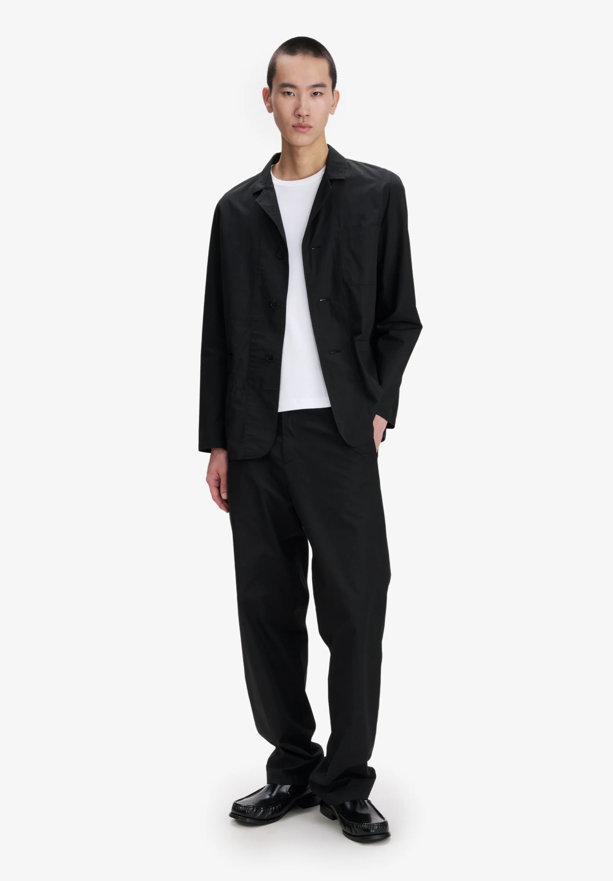 Pantalon noir en coton bio - Noir