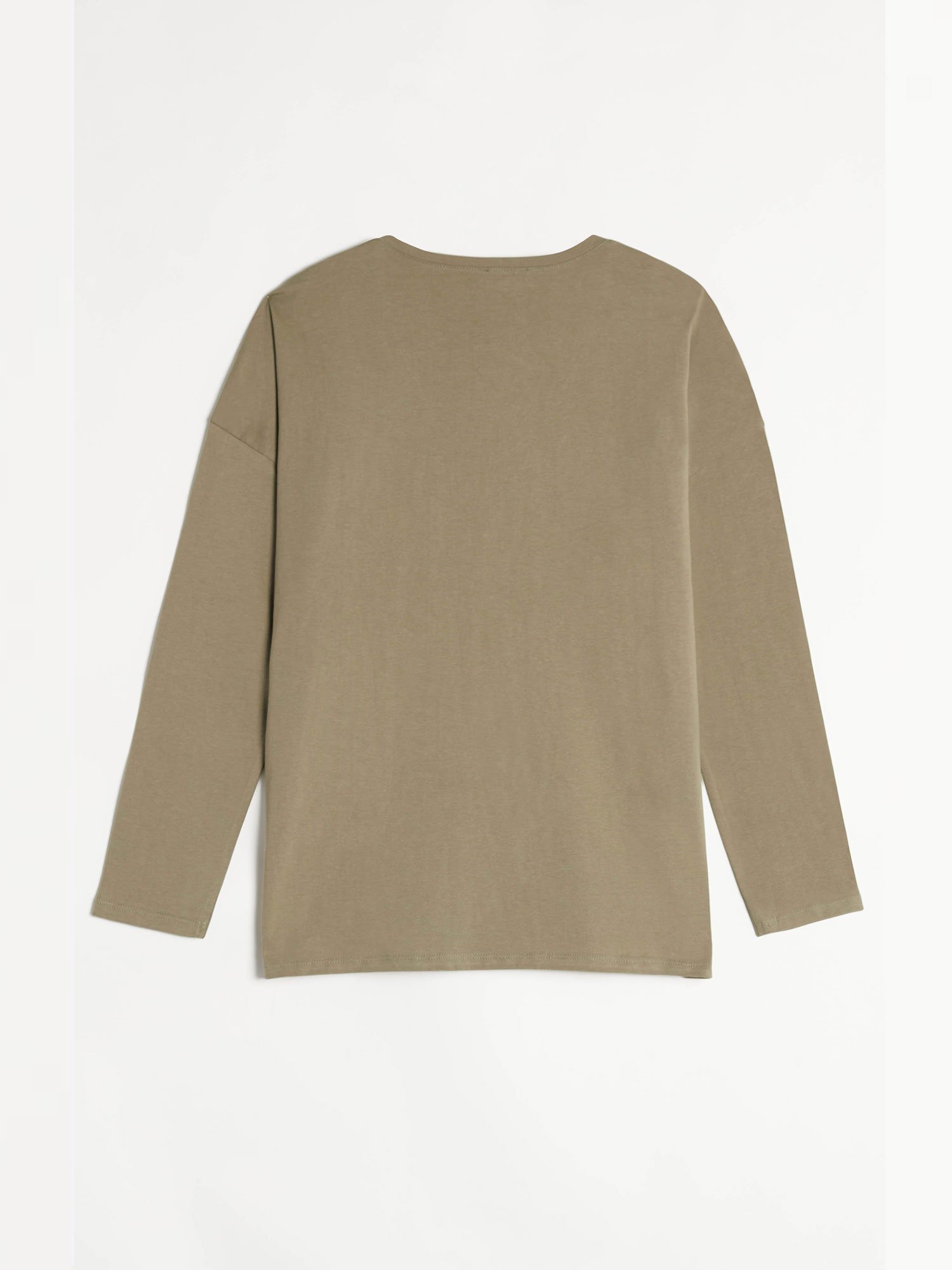 Tee-shirt Femme Manches Longues Kaki