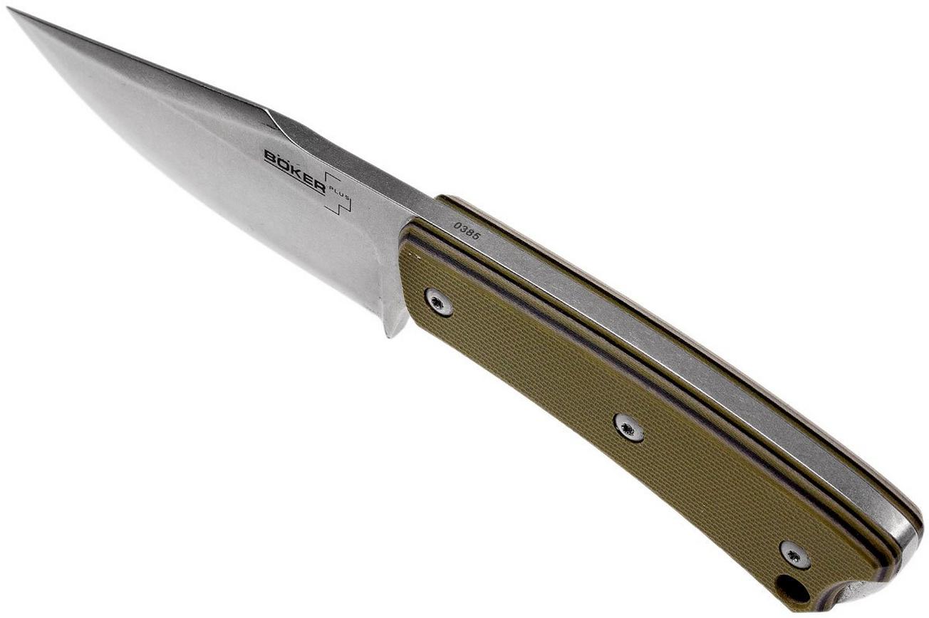 Böker Plus Piranha 02BO005 vaststaand mes, Scott McGhee design