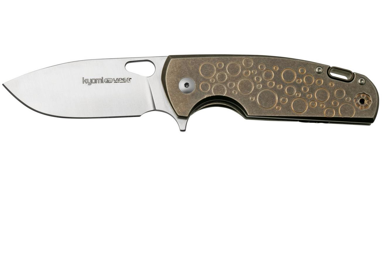 Viper Kyomi V5933RBR, CPM 20CV Satin Bronze Titanium Circle, zakmes