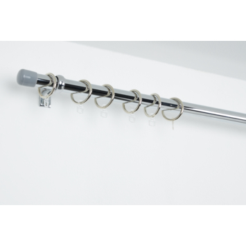 Intensions gordijnringen 19 mm chroom 12 stuks