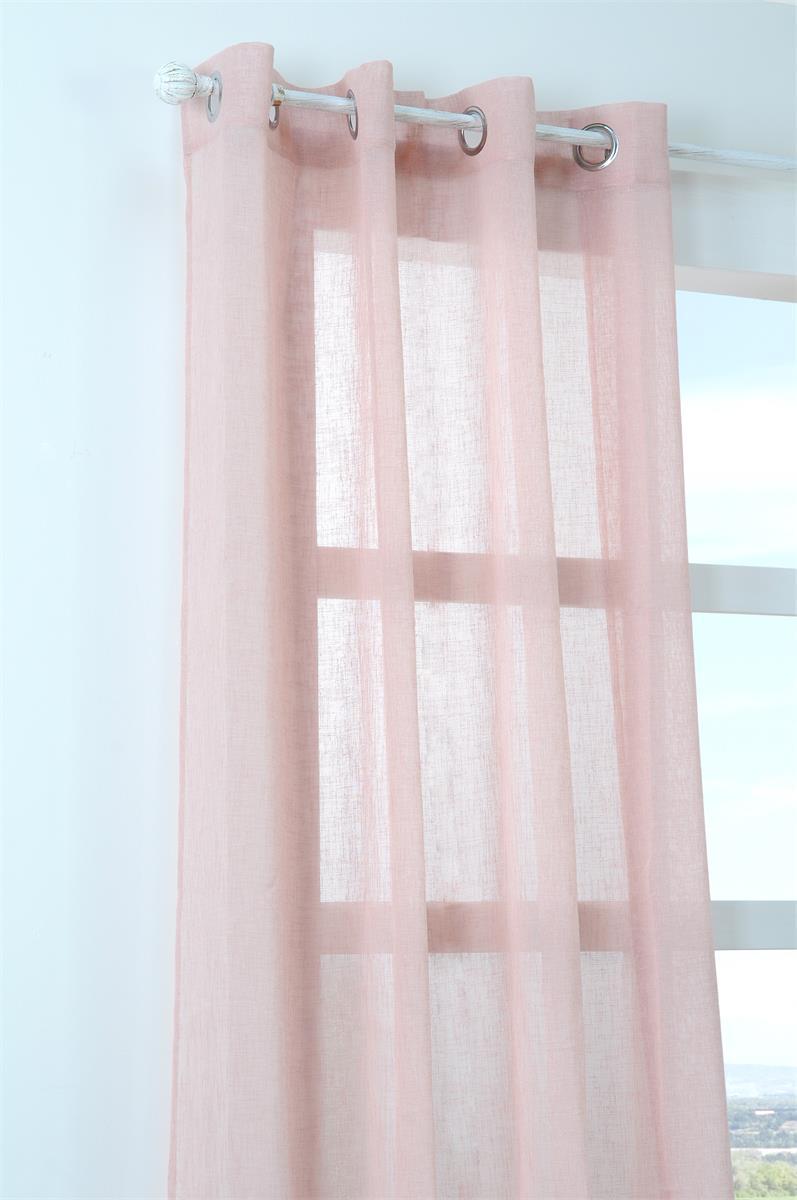 PALOMA VOILE ROSE 140X260CM