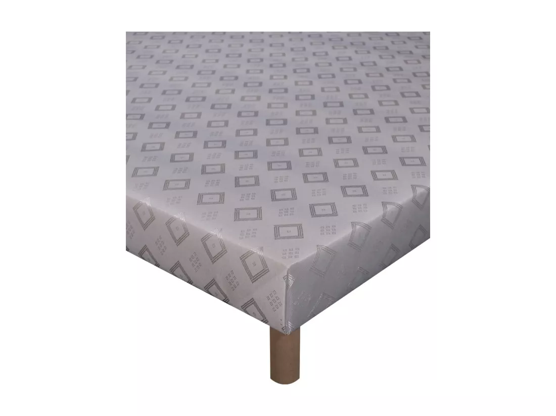 Sommier tapissier blanc - 140x190