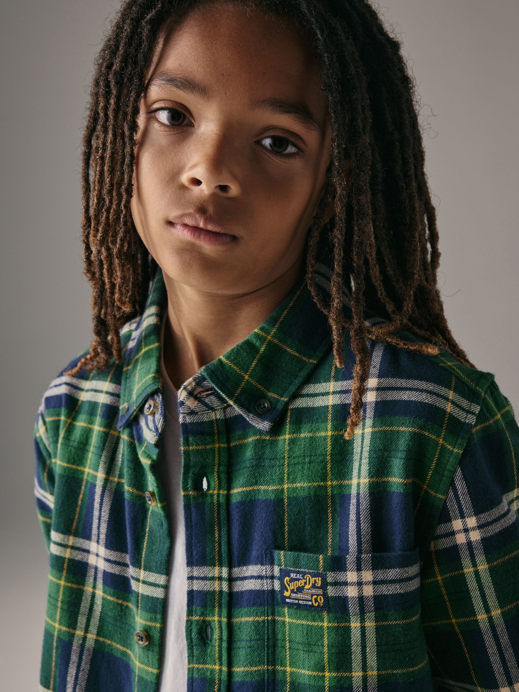 Groen - Geruit Superdry hemd
