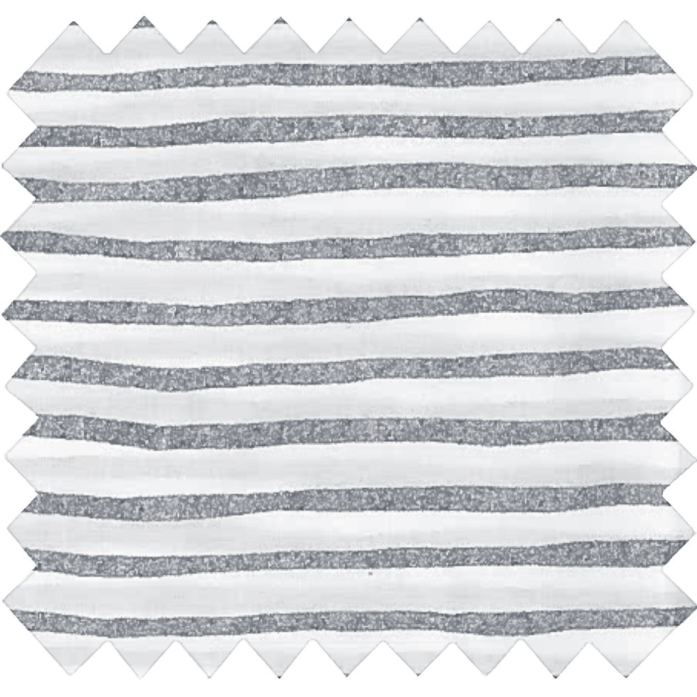 Coupon Tissu 1 M Rayé Bleu Blanc