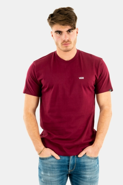 tee shirt vans left chest logo rouge