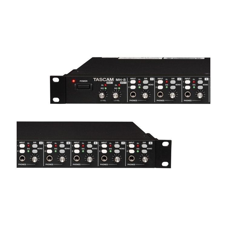 Tascam MH-8 acht kanaals hoofdtelefoonversterker