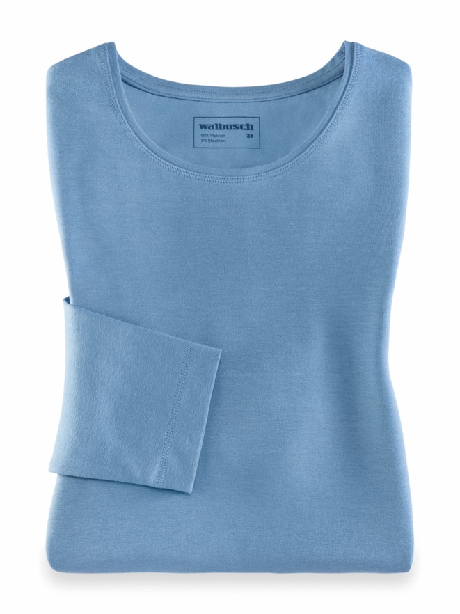 Viskose-Shirt Langarm