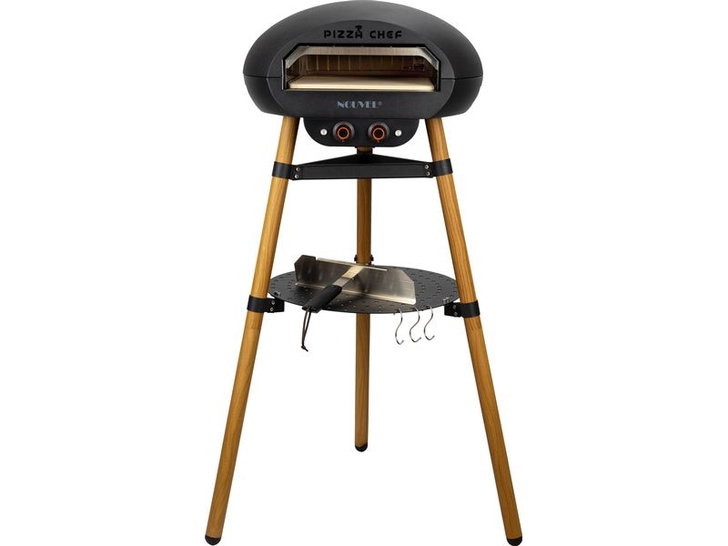 Nouvel Pizzaofen Woody Elektrischer Pizzaofen mit separat steuerbarer Unter- und Oberhitze
