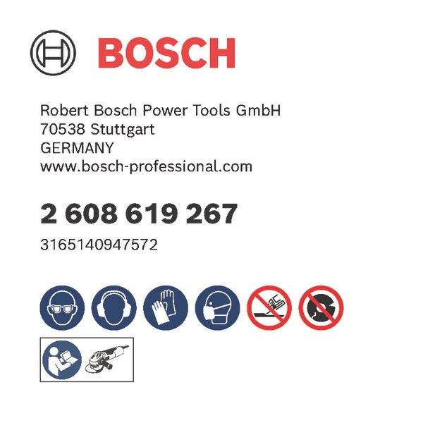 Bosch 2608619267 10 Schijf PRO X-LOCK Inox 125x1x22.23 (10 stuks)