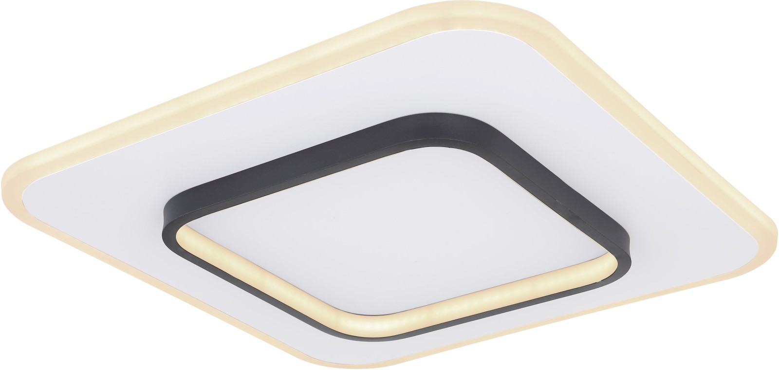 LED-Deckenleuchte - weiß-schwarz - 45 cm