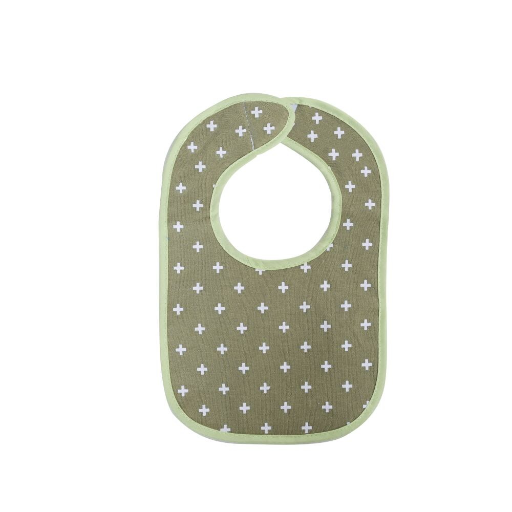 Baby Care Babylätzchen 3er Set Klettverschluss einlagig, wasserdicht, Baumwolle bunt