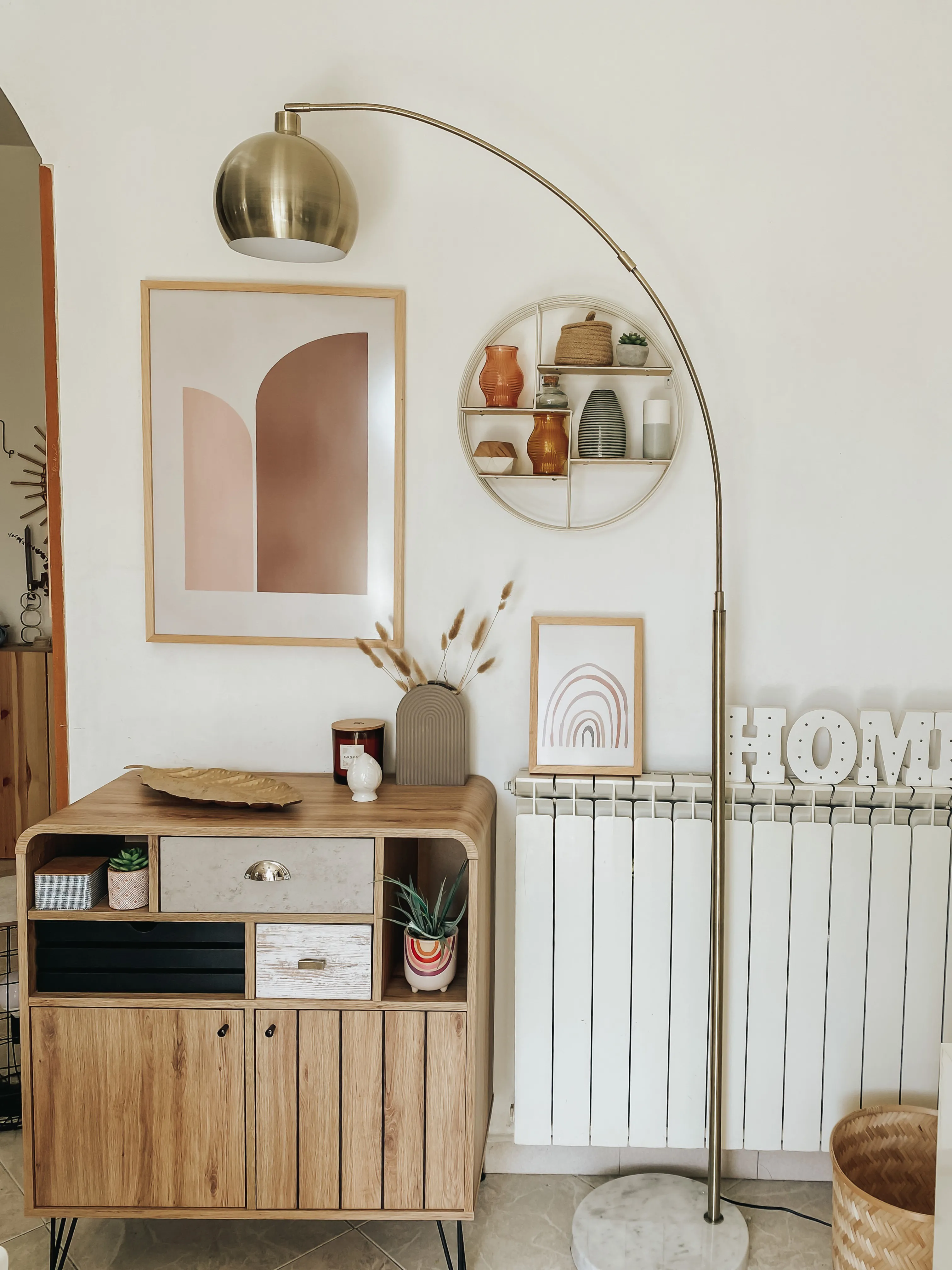 Staande lamp PAROO Metaal Messing