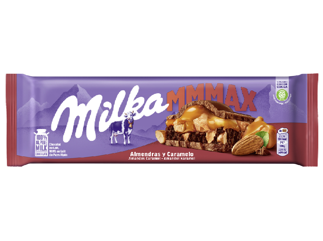 CHOCOLATE MILKA AMENDOAS E CARAMELO 300G