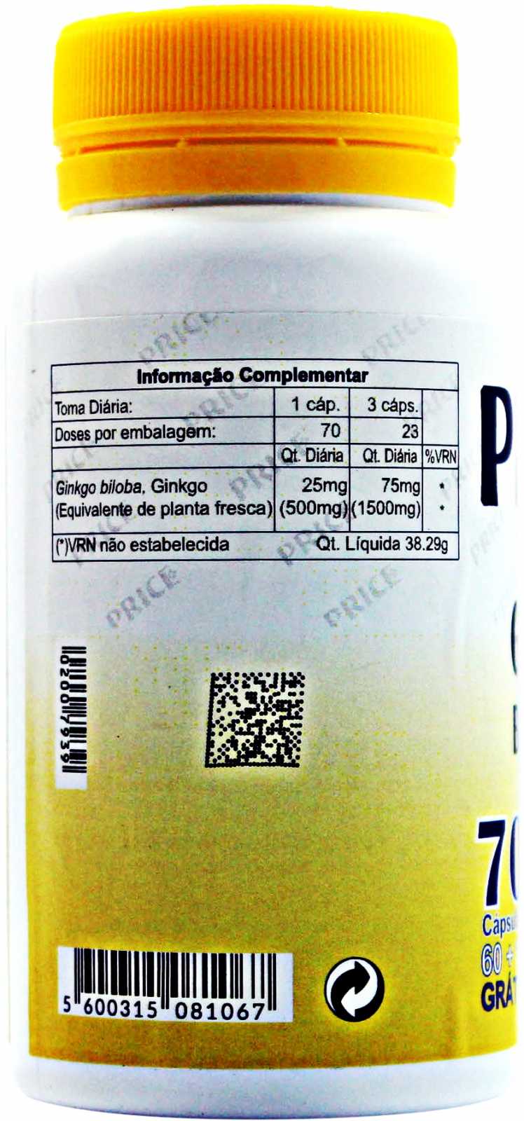 Fharmonat Ginkgo Biloba 1500 mg 90 Comprimidos