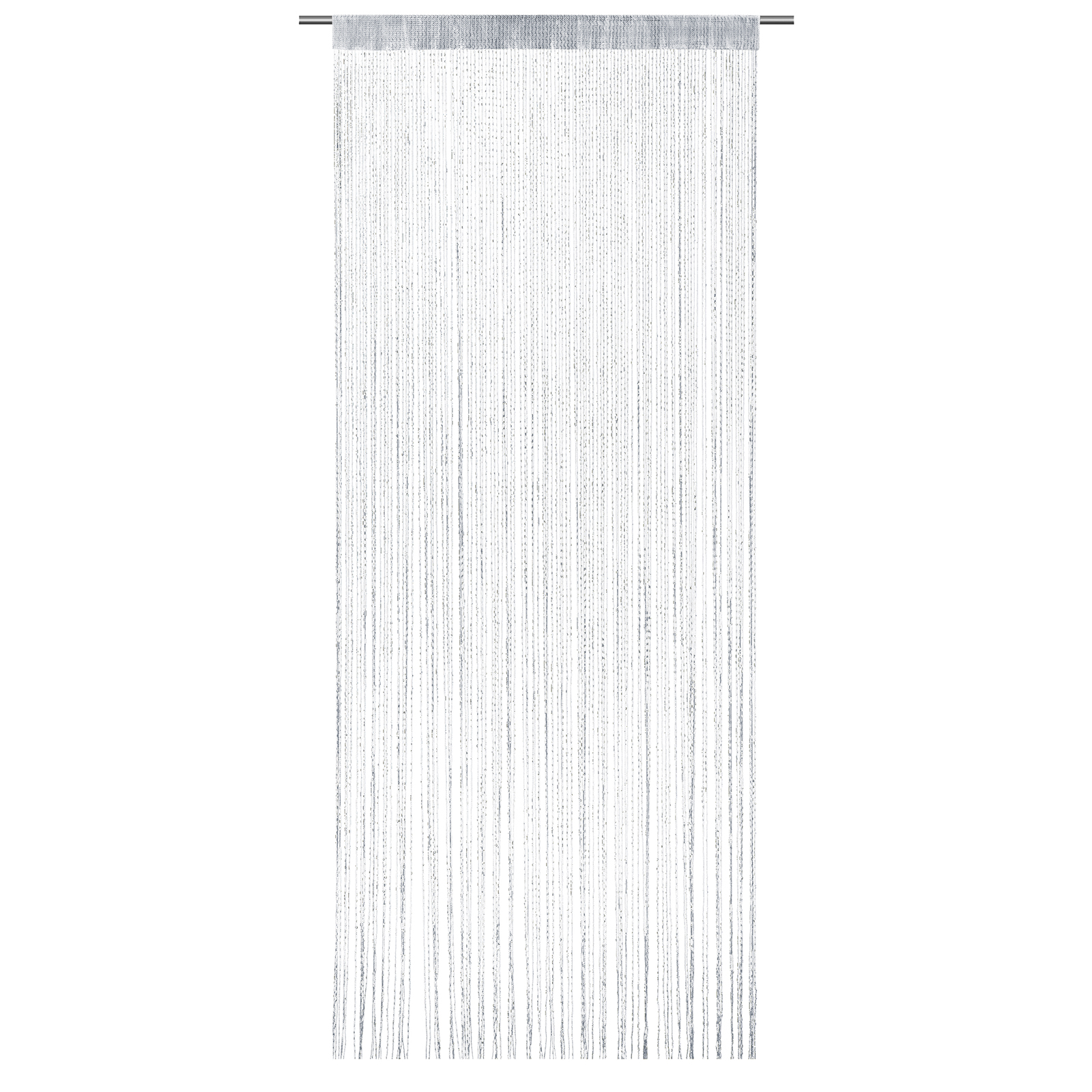 Fadenvorhang - silber - 90x245 cm