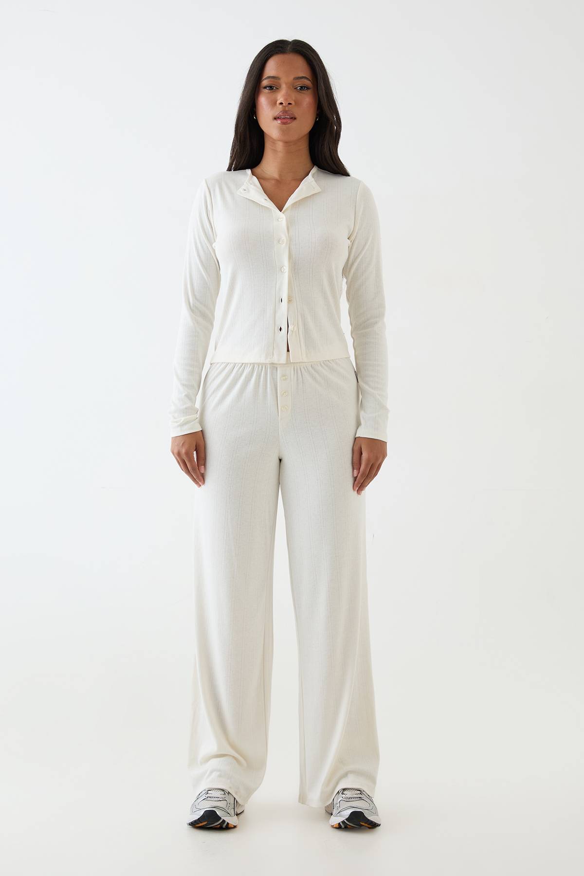 Pantalon Large En Maille Pointelle Dsgn Studio