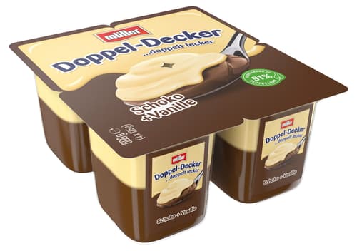 Müller Doppel Decker Schoko & Vanilla-Soße