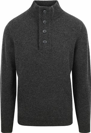 Barbour Trui Wol Patch Antraciet MKN0585-CH91 kopen