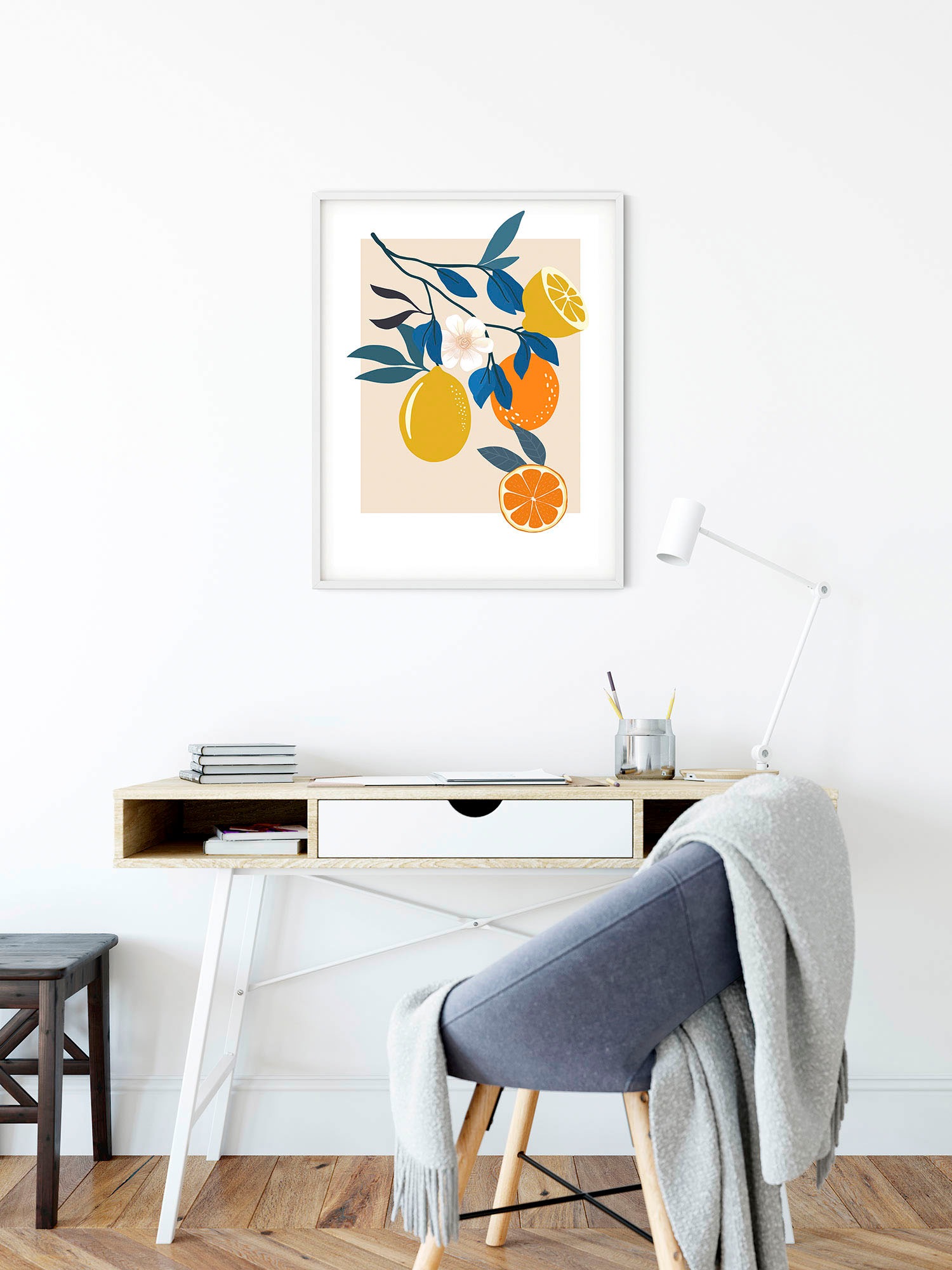 Komar Bild »Illustration Finest Fruits« Natur 1 Stk. tlg. Wandbild zur Dekoration - ohne Rahmen