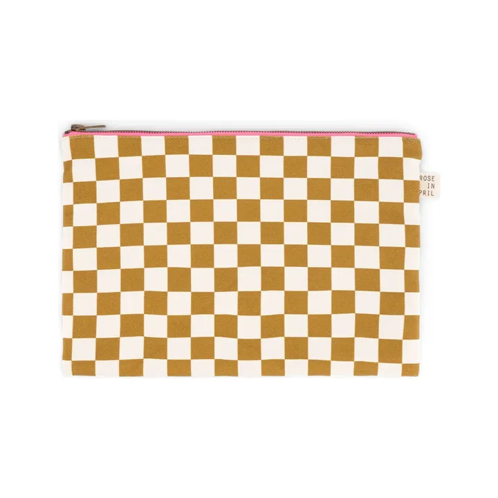 Rose in April Pochette Lili Check | Caramel