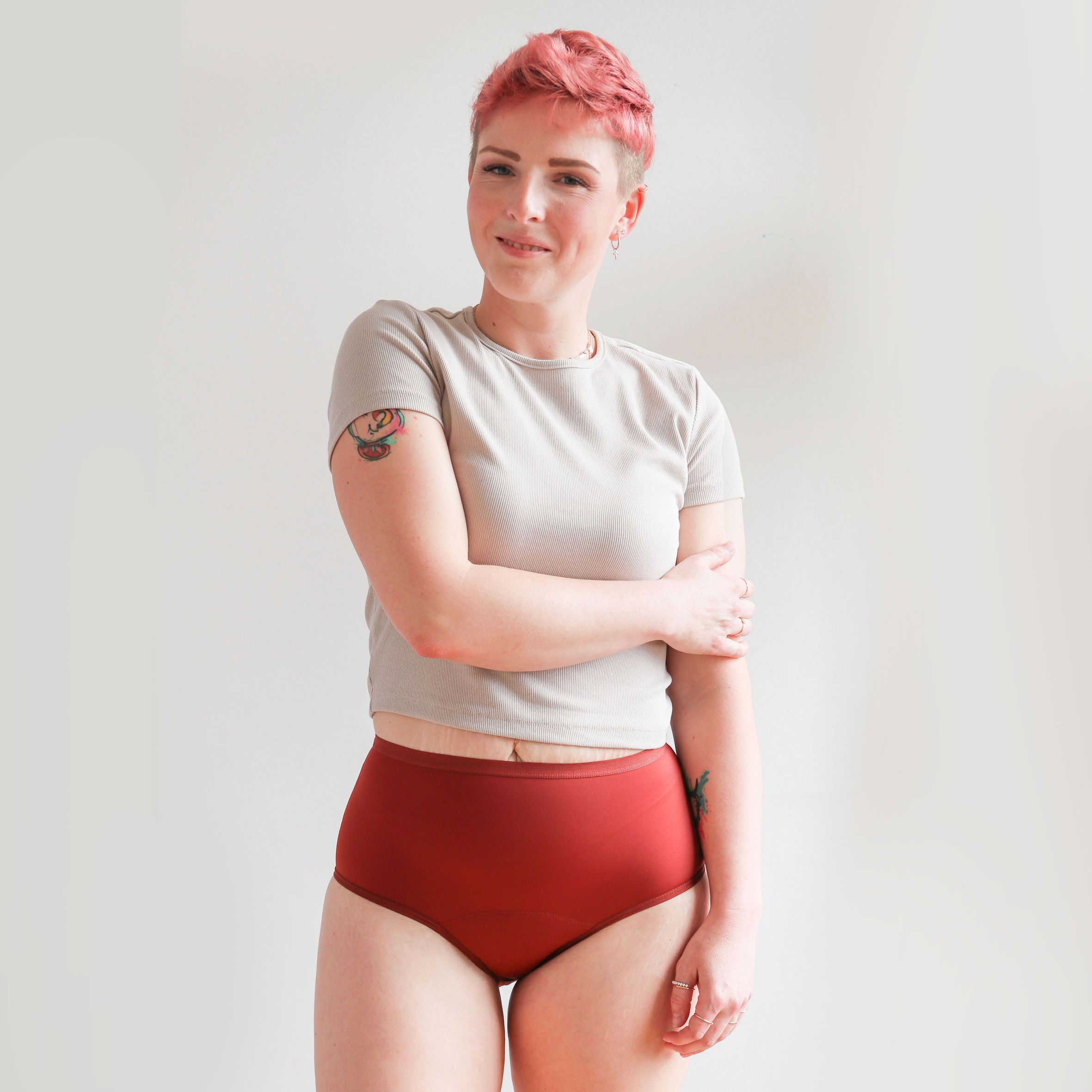 MYLILY Periodenunterwäsche - High Waist Hagebutte S ohne Biozide