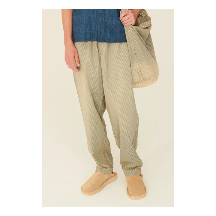 YMC Pantalon Alva Skate Rayé | Beige