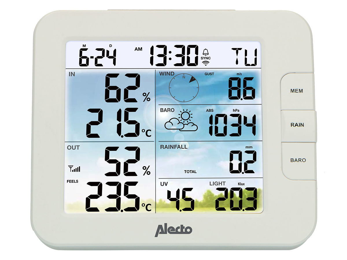 Alecto ws5400 weerstation