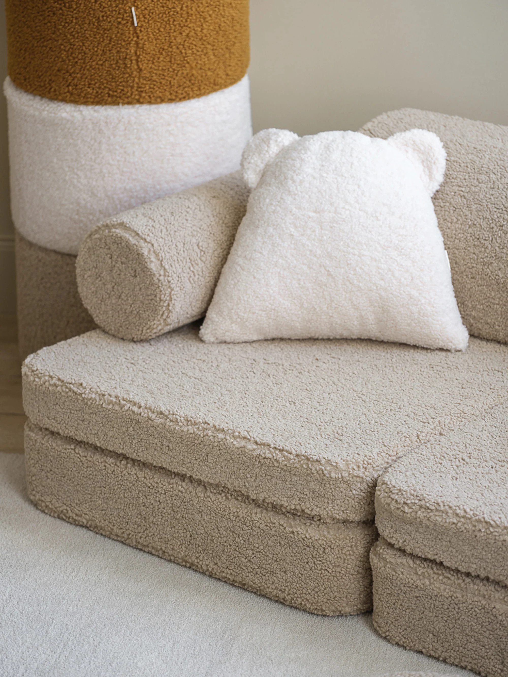 Handgemaakte modulaire teddy speelbank Sugar