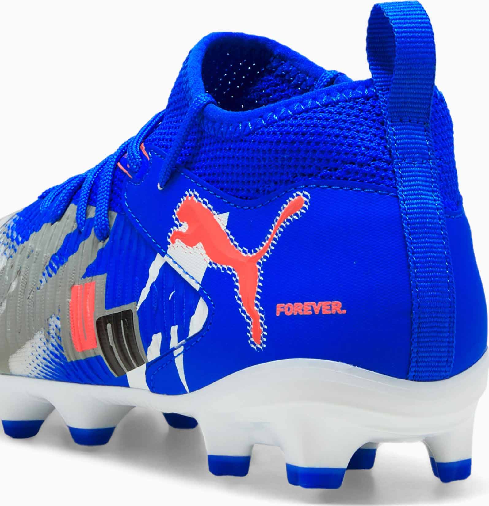 Future 8 Match Forever FG/AG Junior PUMA White/Ultra Blue/Feather Gray/Puma Black/Glowing Red