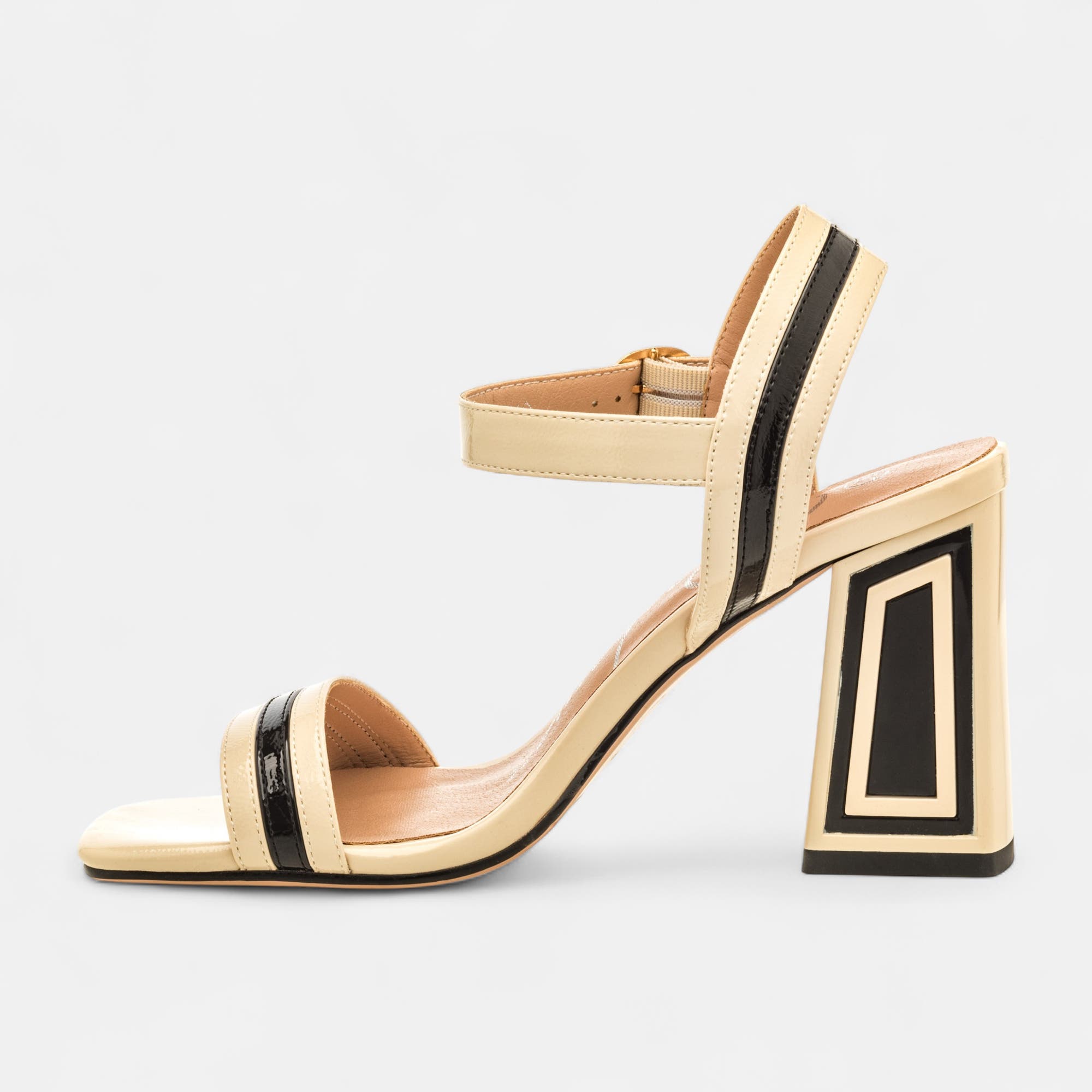 Nu-pieds à talon Femme beige
