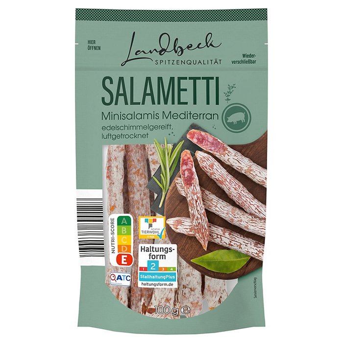 LANDBECK Salametti 100 g, Mediterran