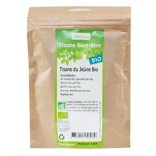 Comptoir de l'Apothicaire Chá de ervas orgânico em jejum 50g