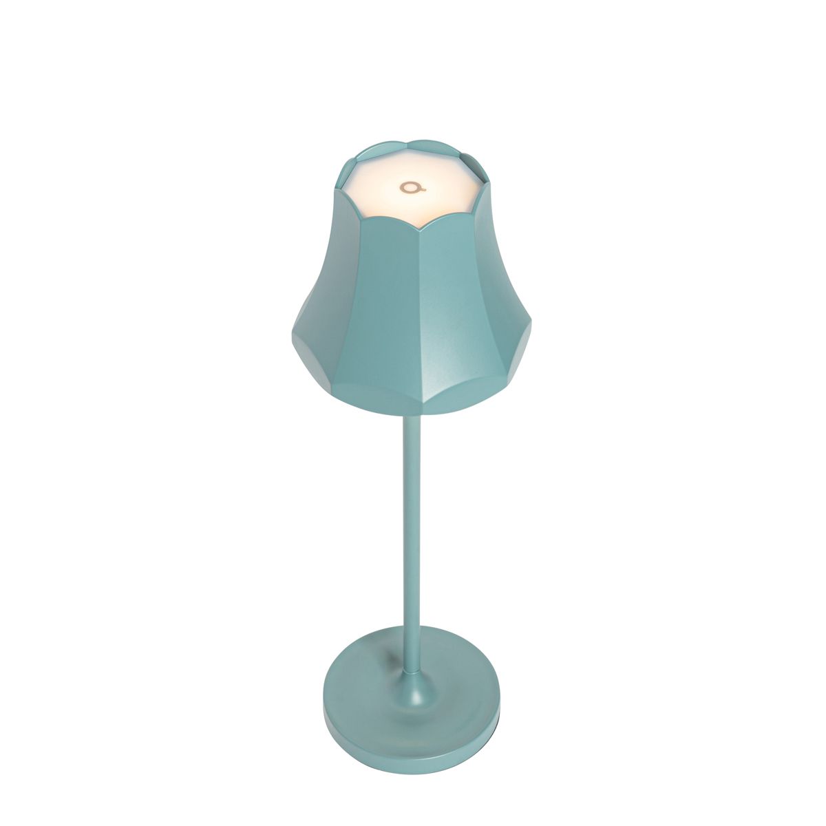 Set van 2 retro tafellampen mineraal blauw oplaadbaar IP44 - Granny
