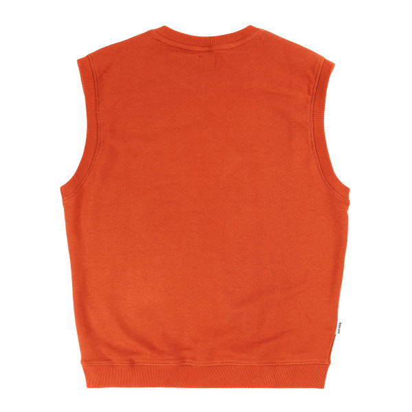 T-shirt Travis col V - Rouille