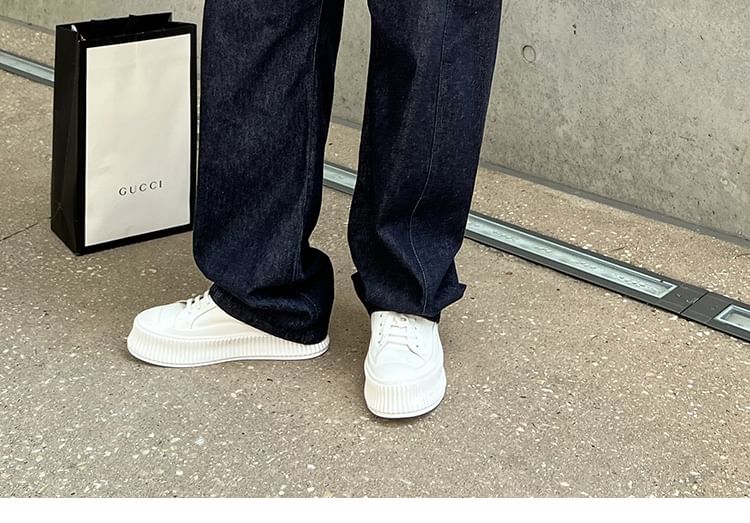 Omozando - Mid Rise Washed Loose Fit Jeans
