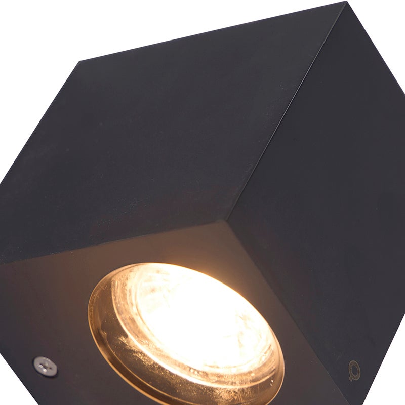 Moderne buitenwandlamp in grijs kunststof - Baleno